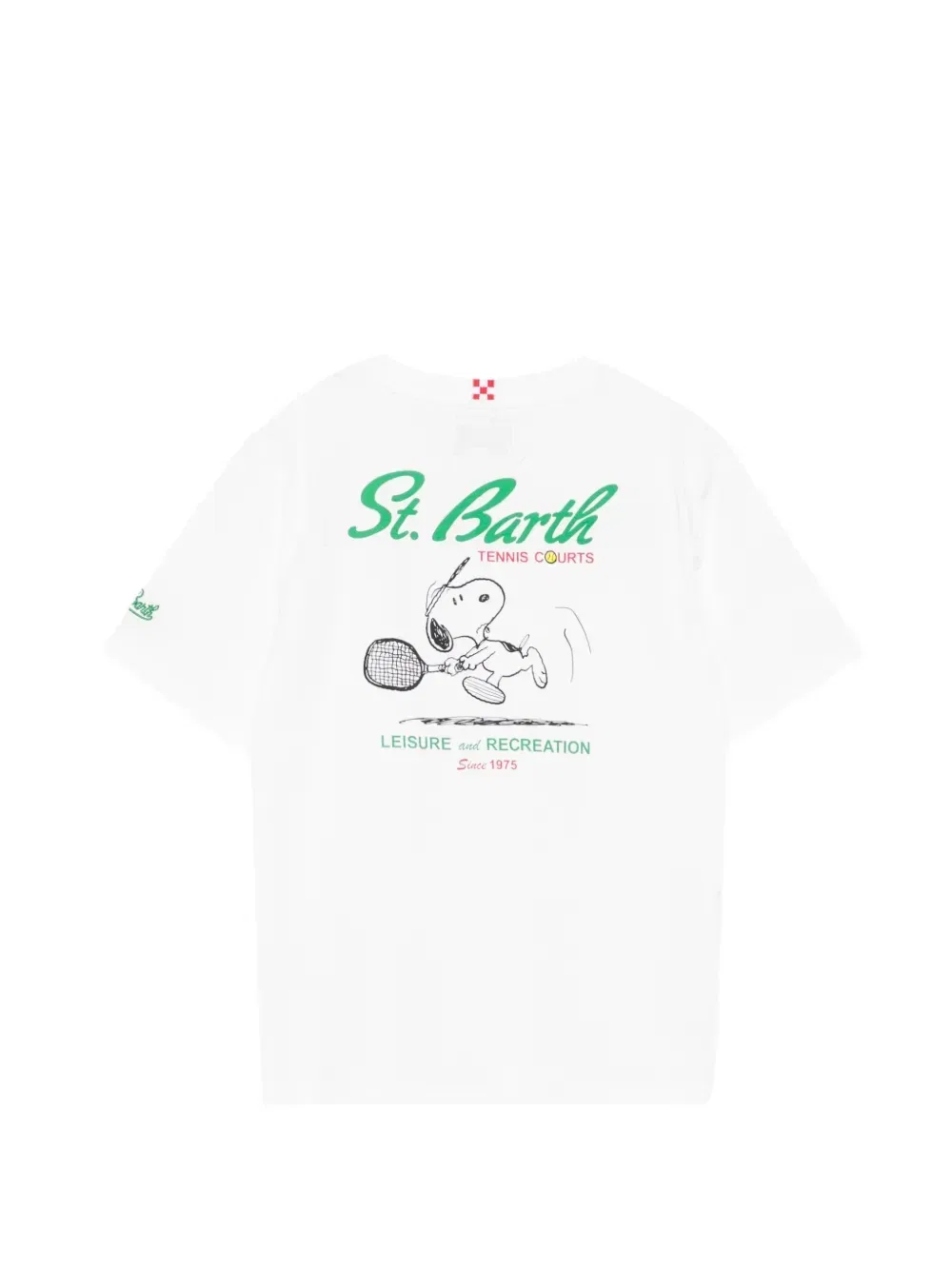 Футболка с принтом Снупи и логотипом от Portland Junior MC2 Saint Barth Kids, белый — фото 2