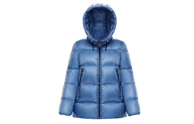

Пуховик женский синий Moncler