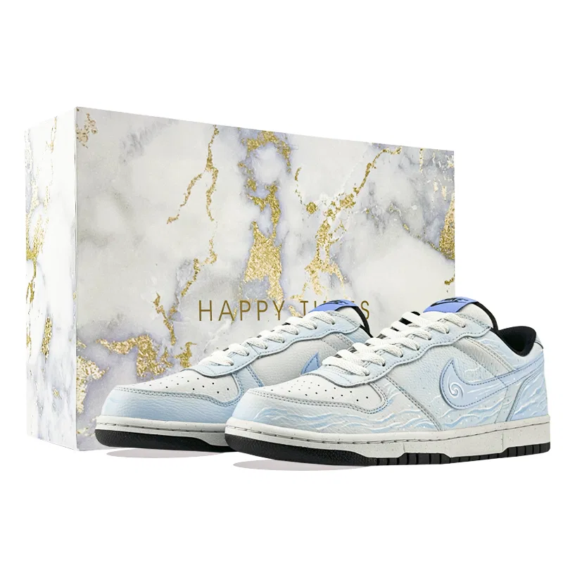 Кроссовки кеды Nike Big White Blue