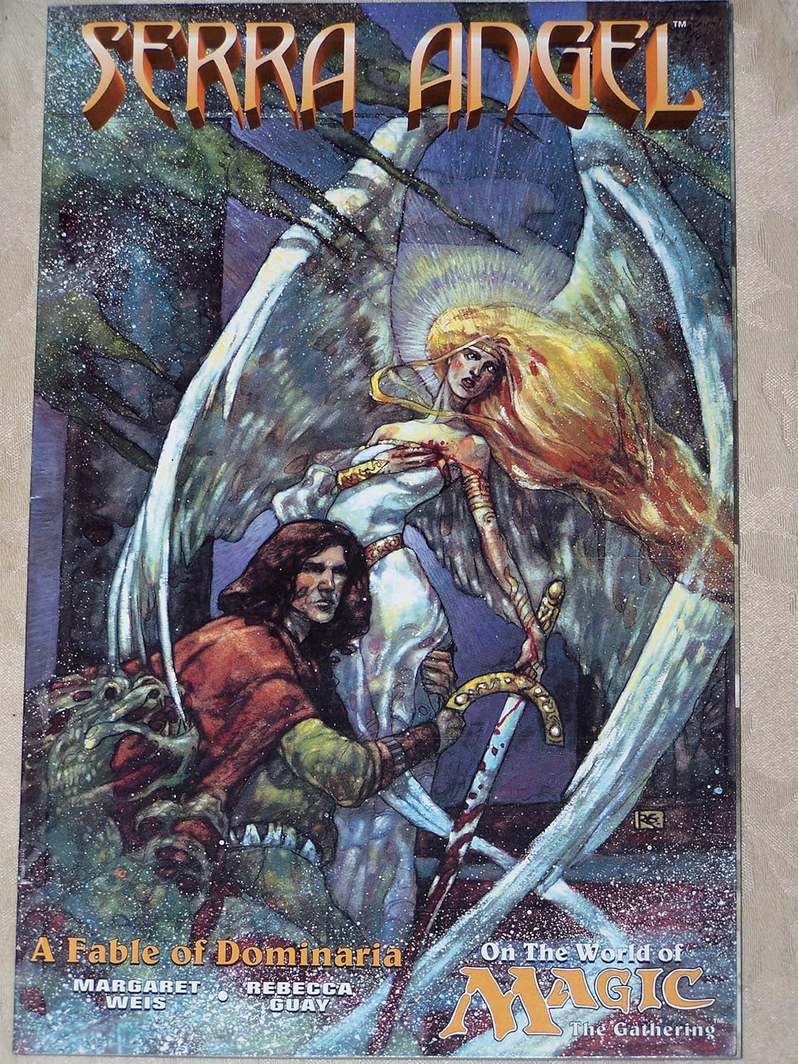 

Serra Angel on the World of Magic the Gathering Vol. 1 #1 (A Fable of Dominaria) (Armada)