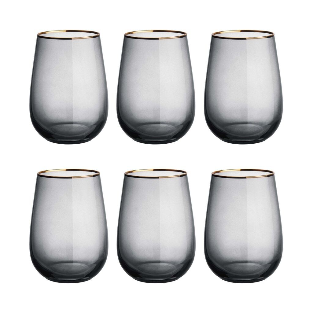 

BUTLERS TOUCH OF GOLD 6 стаканов в золотой оправе 590мл