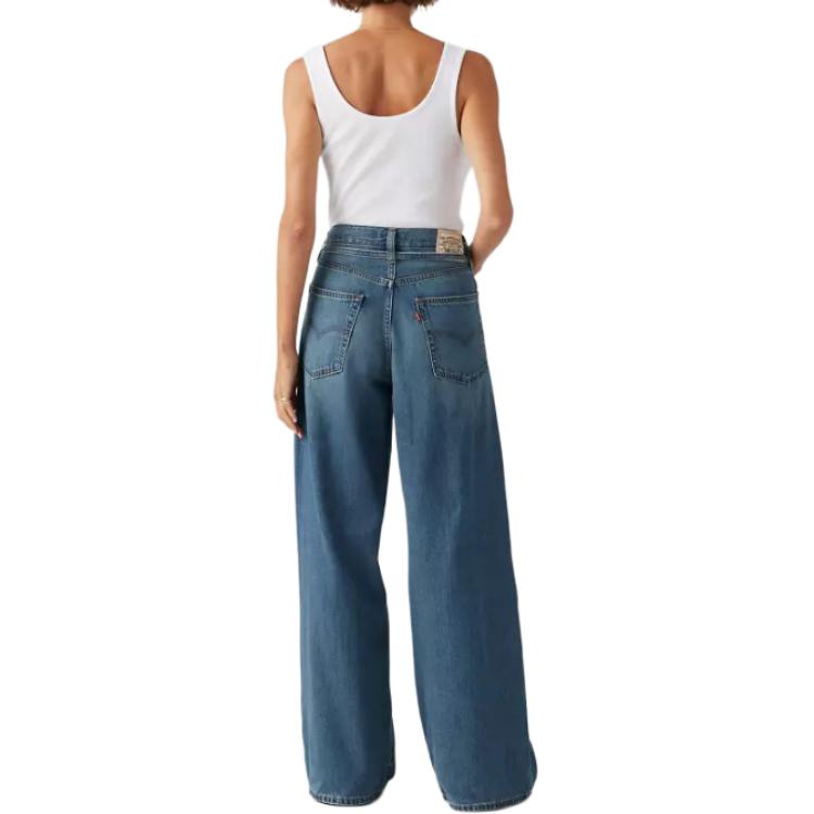 Джинсы Levi's Wide Leg с завязкой на талии Levis, темно-синий — фото 4