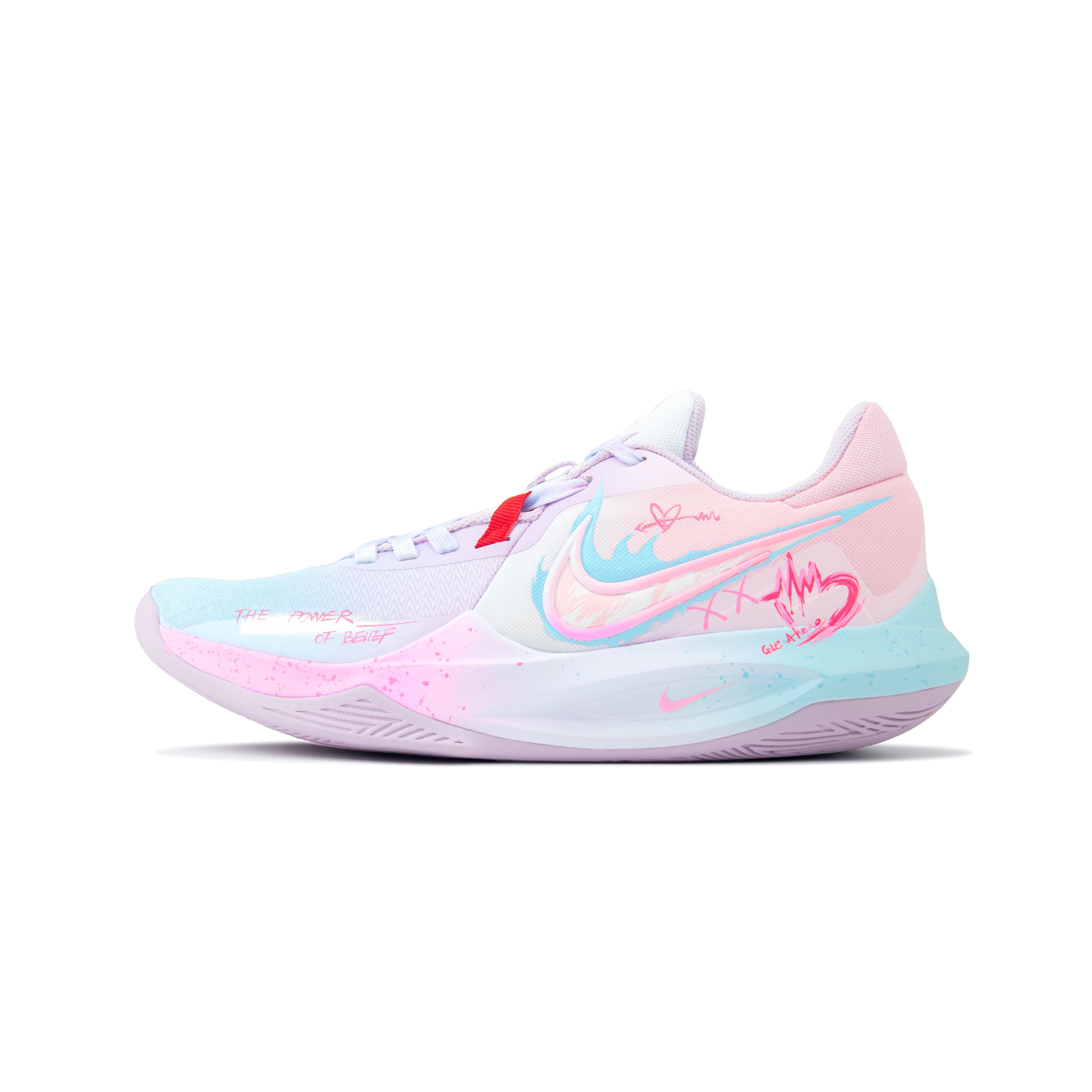 

Баскетбольные кроссовки Precision 6 Starry Sugar Whisper Low Top для мужчин Nike, Light Purple