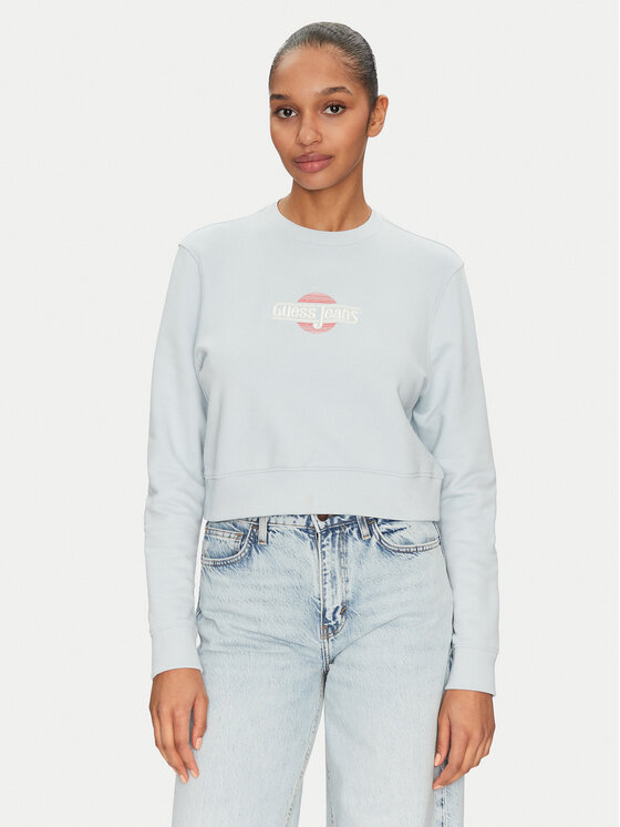 

Толстовка обычного кроя W5GQ20 K68I4 Guess Jeans, голубой