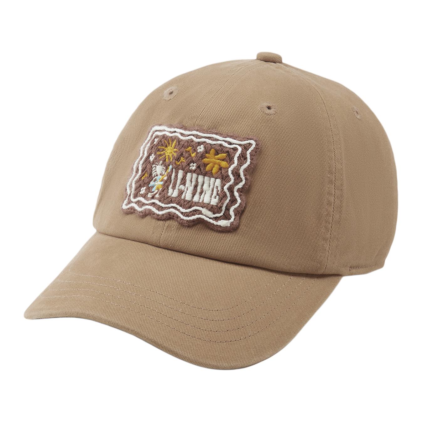 

LINING Детская бейсболка из полиэстера коричневая, Brown