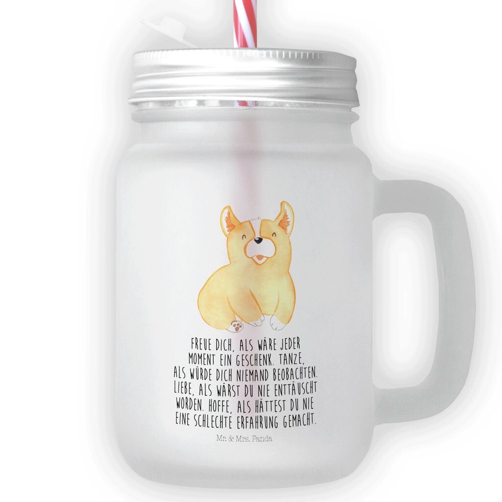 

Мистер и миссис Панда Питьевой стакан Mason Jar Corgie - Прозрачный - Подарок, Собака, Соломенное стекло, Британский, Порода собак, Ваувау, Домашнее животное, Mason Jar, Стеклянная крышка с завинчивающейся крышкой Mr. & Mrs. Panda, белый