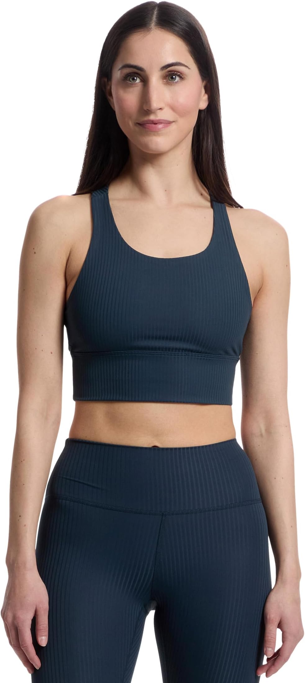 

Бюстгальтер Prana Luxara Rib Racerback Bralette, цвет Stormy Night