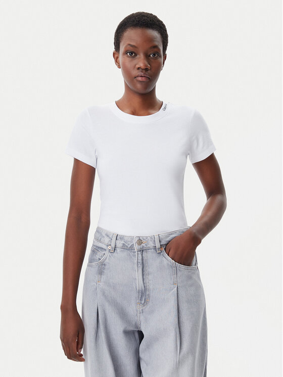

Футболка обычного кроя Logo J20J225540 Calvin Klein Jeans, белый
