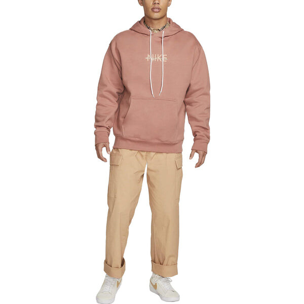 Толстовка Nike SB x Doyenne Fleece Pullover Hoodie 'Fossil Rose', розовый — фото 3