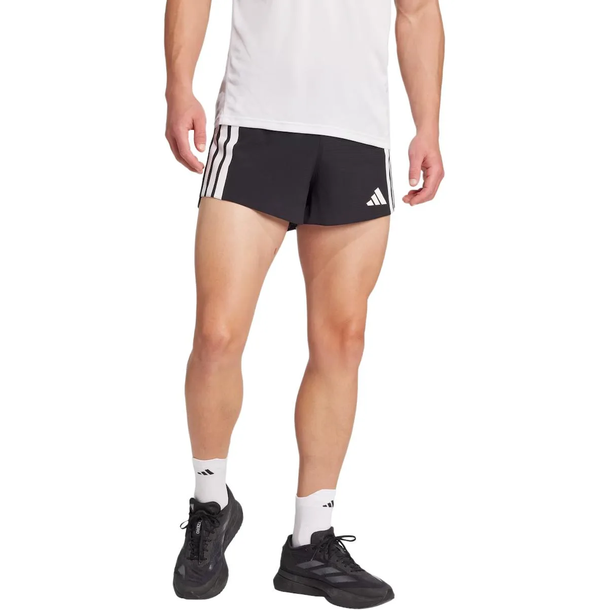 Беговые шорты Adizero с гелевым карманом Adidas, черный — фото 2