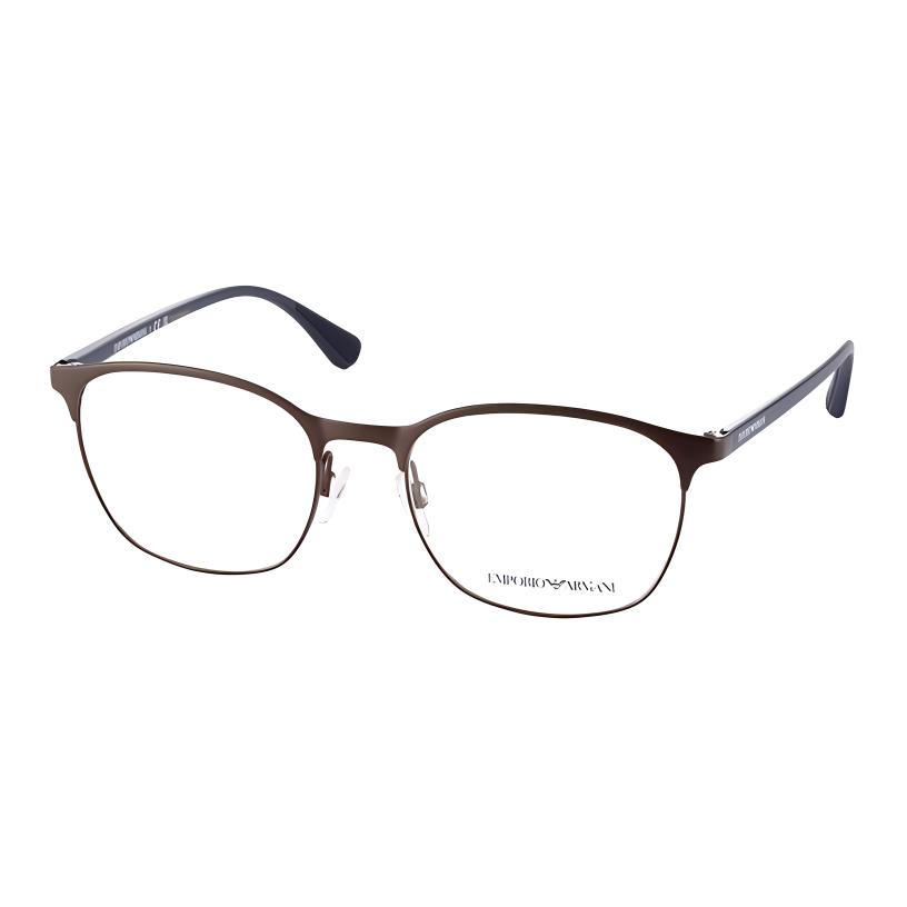 

EMPORIO ARMANI Овальные очки в оправе, Dark Brown