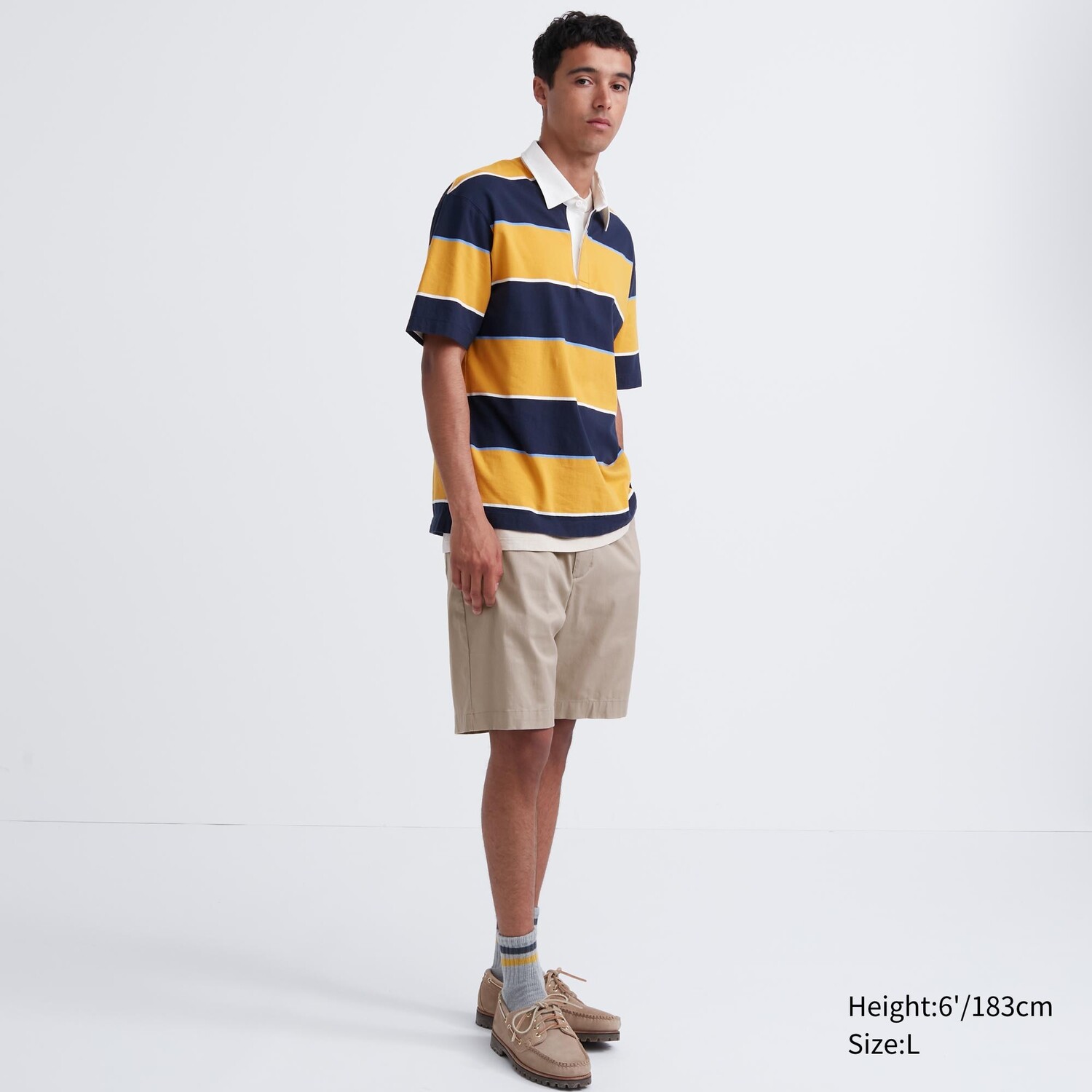 

Шорты мужсике Uniqlo Dry Stretch Easy, бежевый