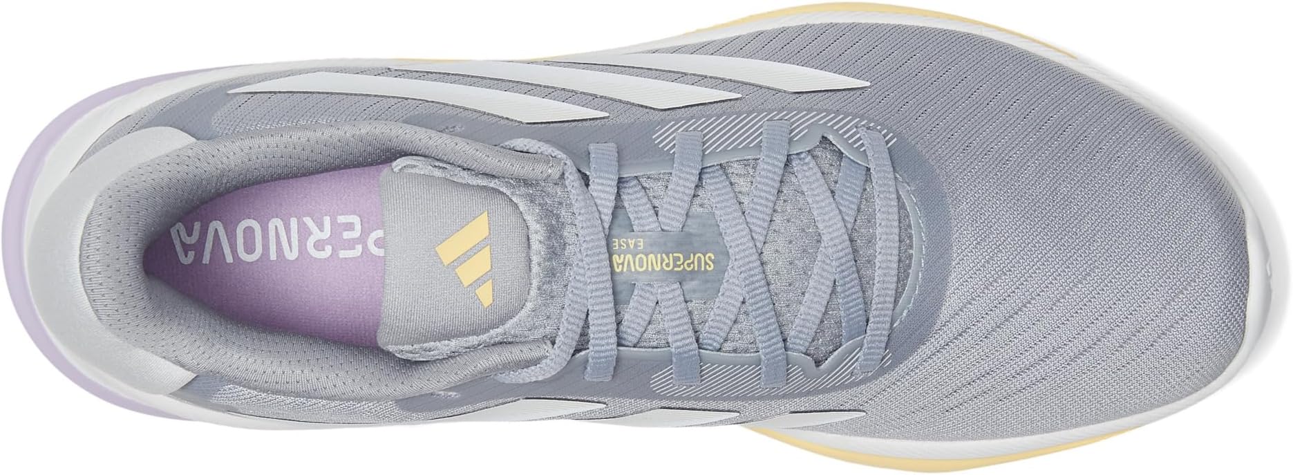Кроссовки Adidas Supernova Ease Running Shoes, Halo Silver/Dash Grey/Orange Tint — фото 2