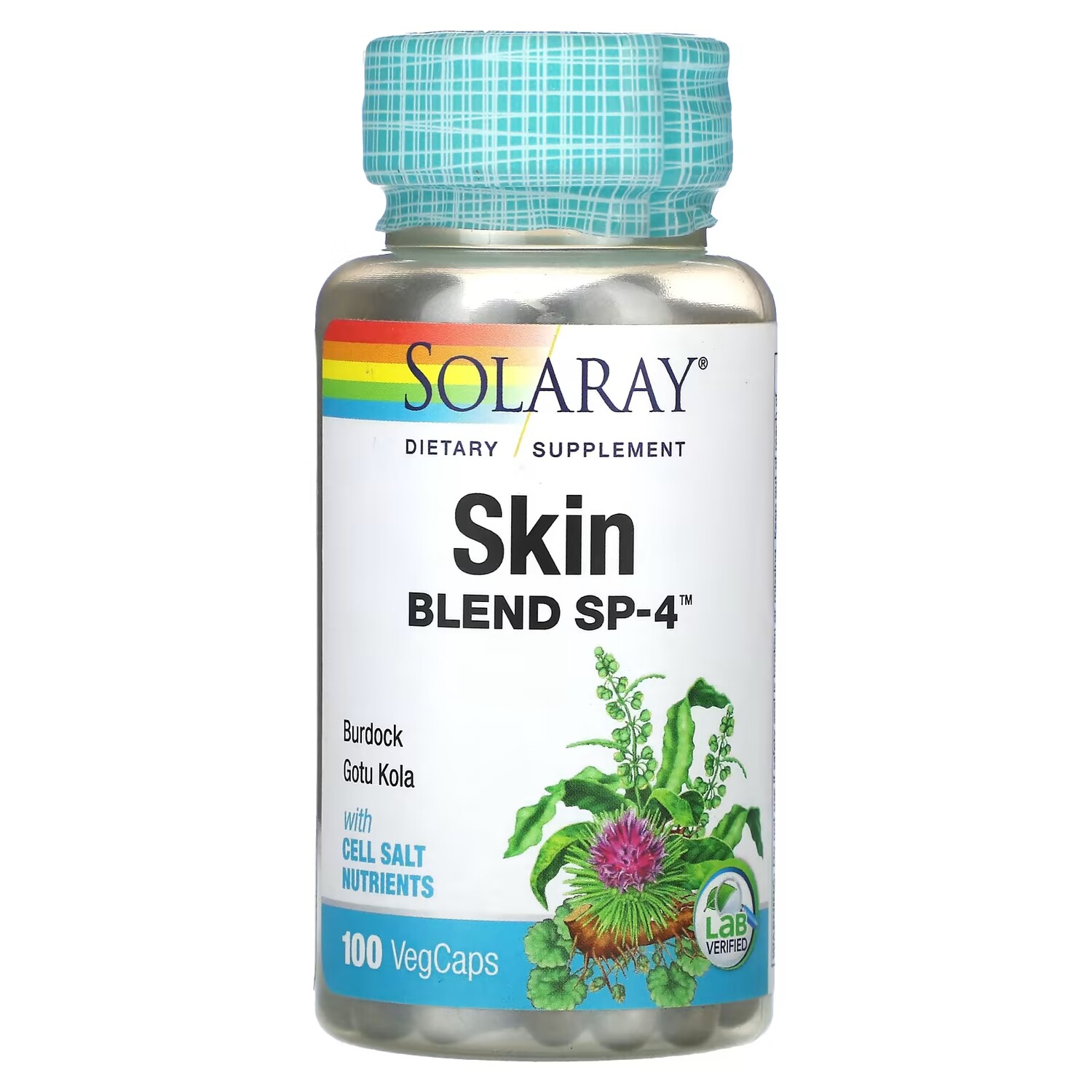 

Solaray Skin Blend SP-4 100 растительных капсул