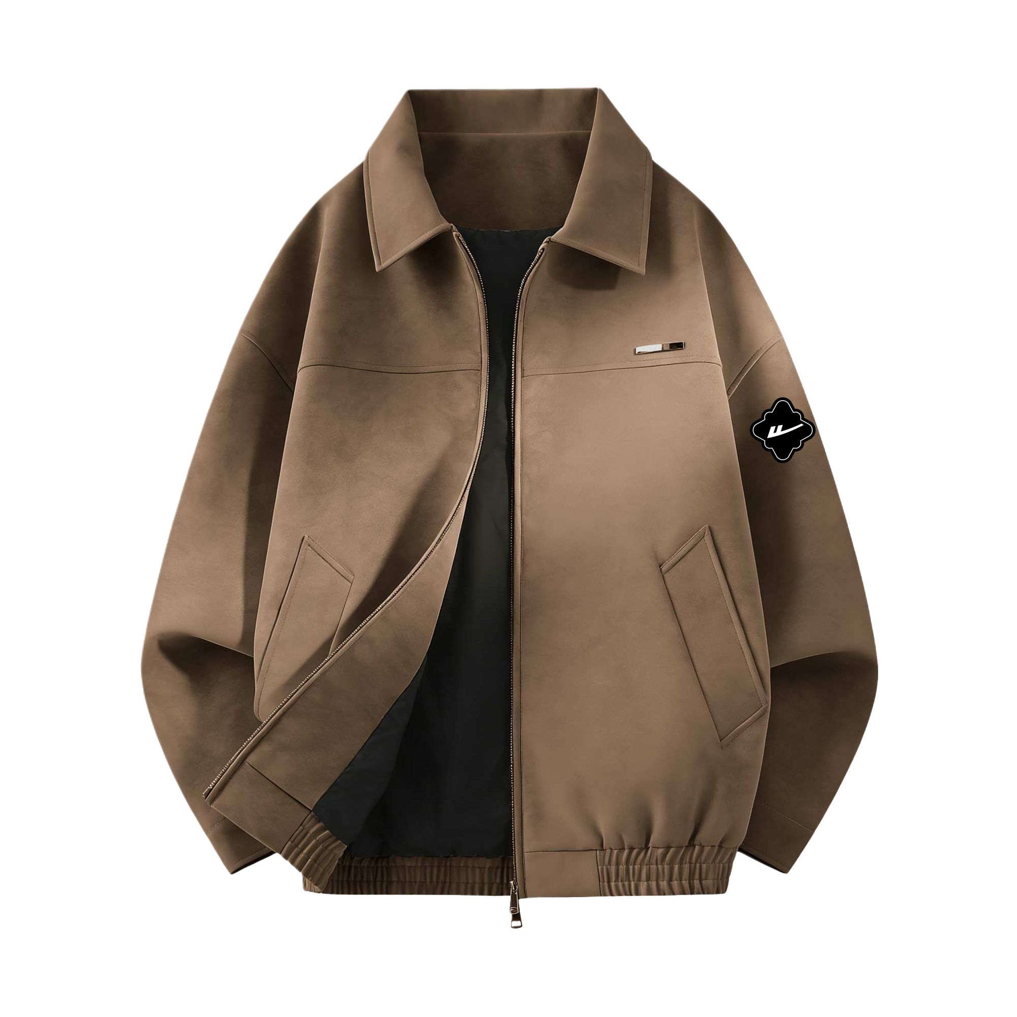 

Куртка Unisex Lapel Moderate WARRIOR, coffee (diy badge)