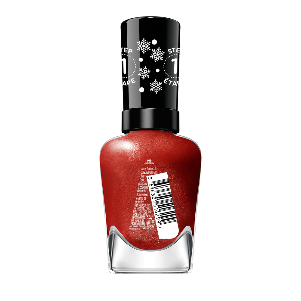 Лак для ногтей Miracle gel holiday esmalte de uñas Sally Hansen, цвет 919-Jolly Holly, 9,17 мл. — фото 2