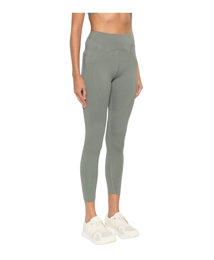 

Зеленые леггинсы с логотипом для женщин Adidas By Stella Mccartney, зеленый