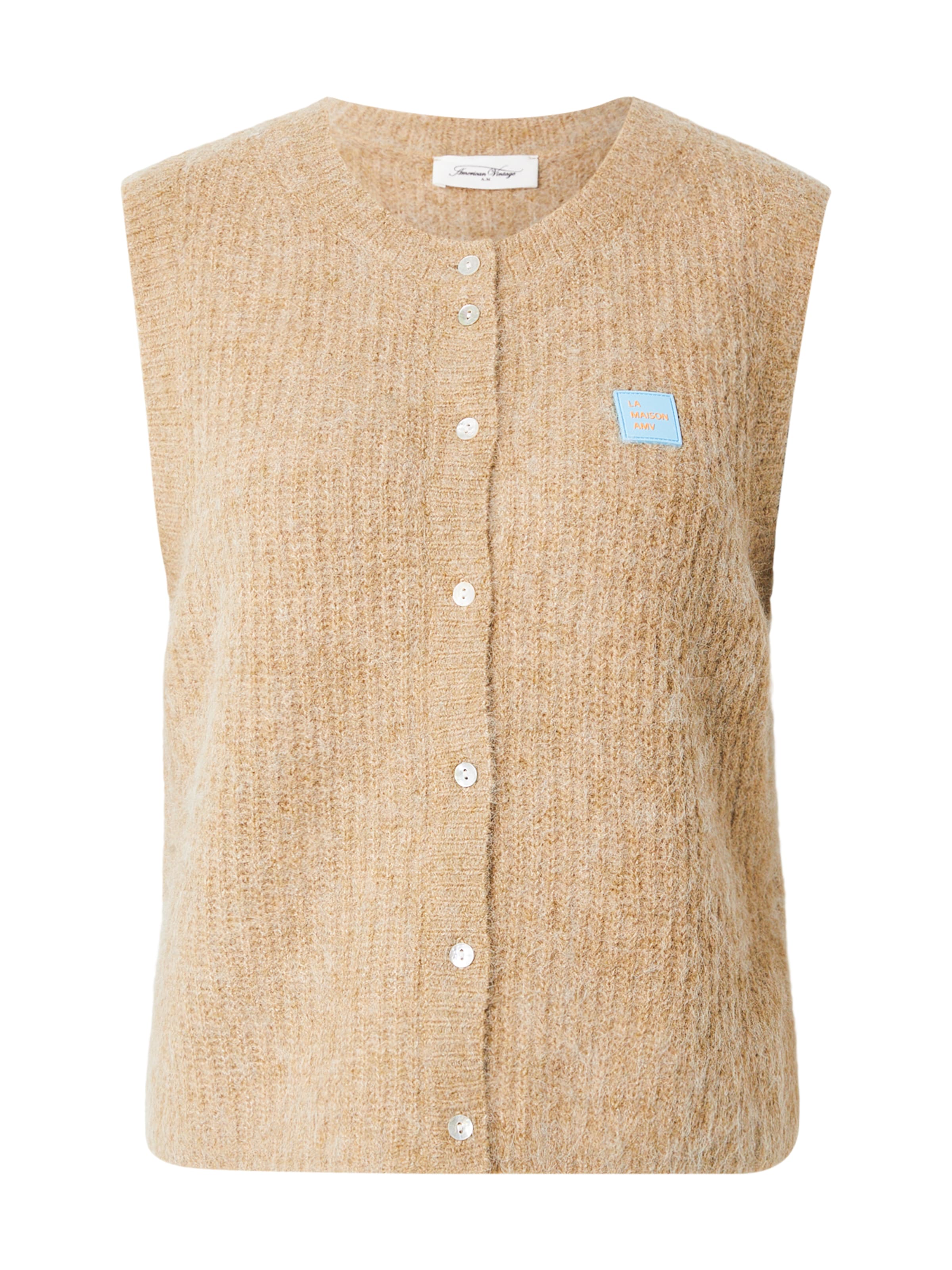 

AMERICAN VINTAGE Вязаный жилет 'EAST' в цвете Camel