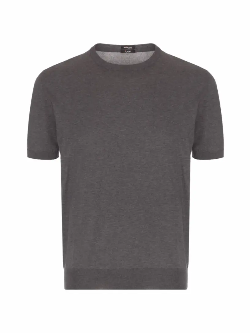 

Хлопковая футболка Kiton, серый