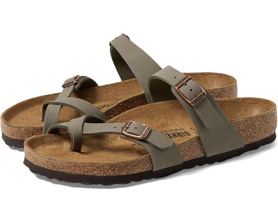 

Сандалии Birkenstock Mayari - Birko-Flor & Birkibuc, цвет Stone Birkibuc