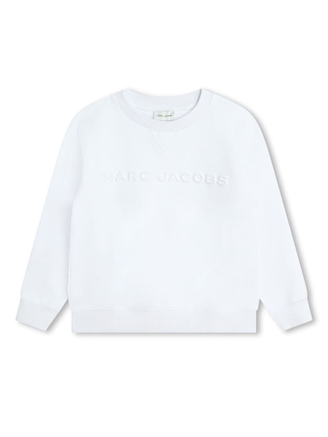 

Marc Jacobs Kids толстовка с тисненым логотипом, белый
