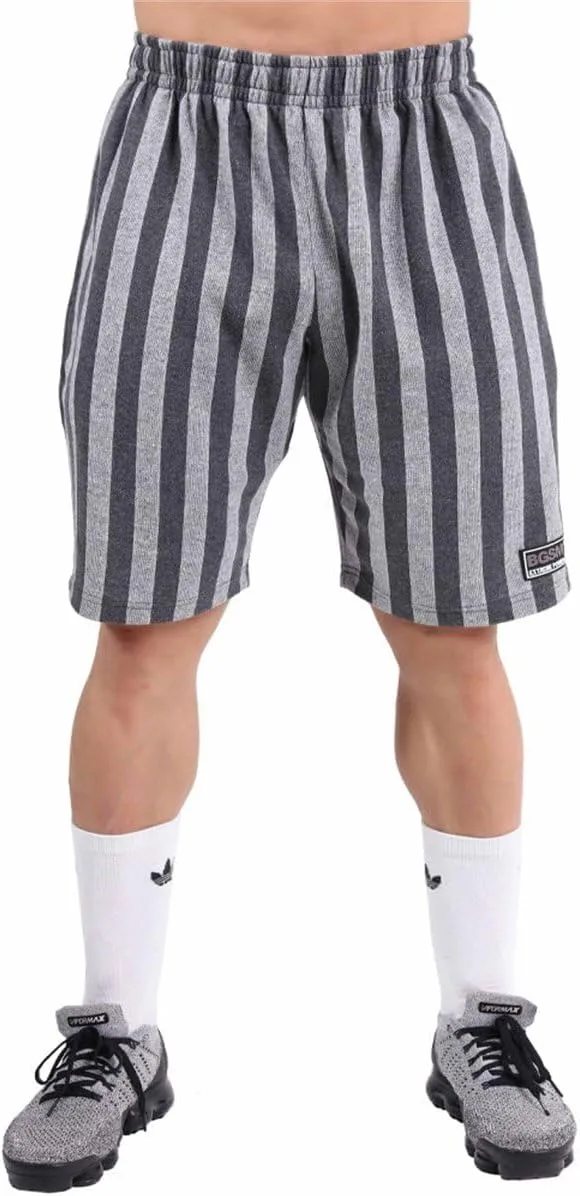 

Мужские полосатые хлопковые шорты BGSM для тренировок