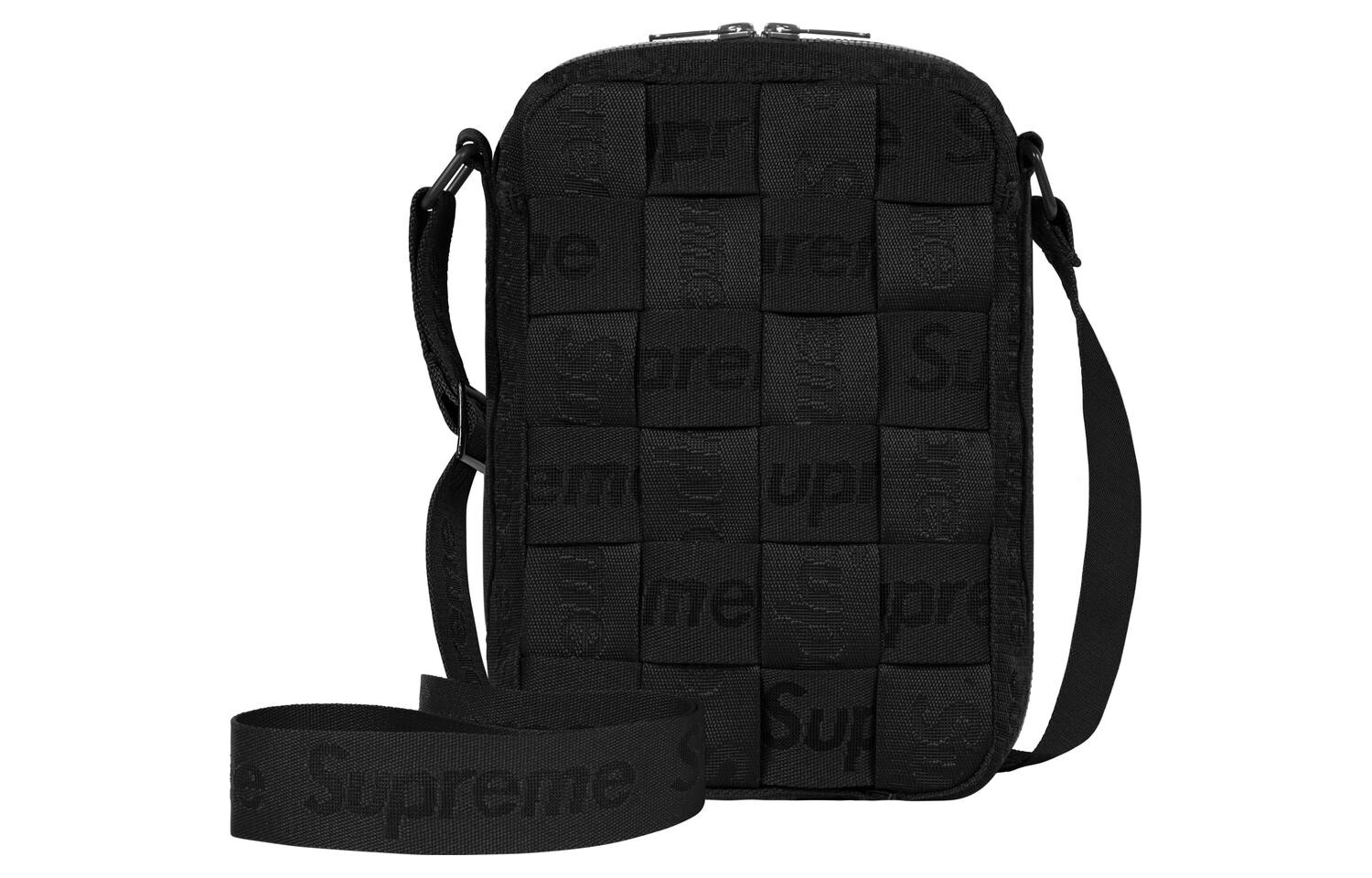 

Сумка через плечо Supreme унисекс, черный