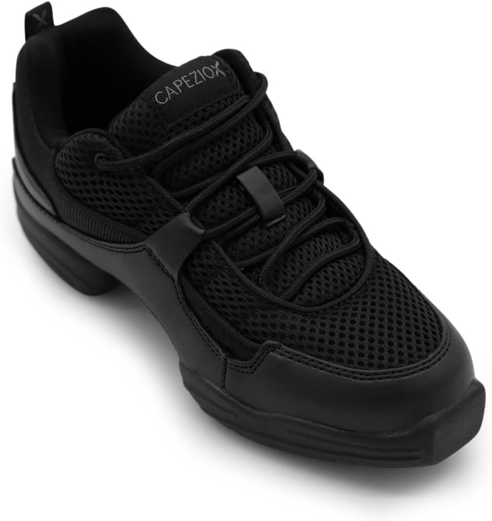 Кроссовки для танцев Capezio Fierce DS11C (маленький/большой ребенок), черный — фото 2
