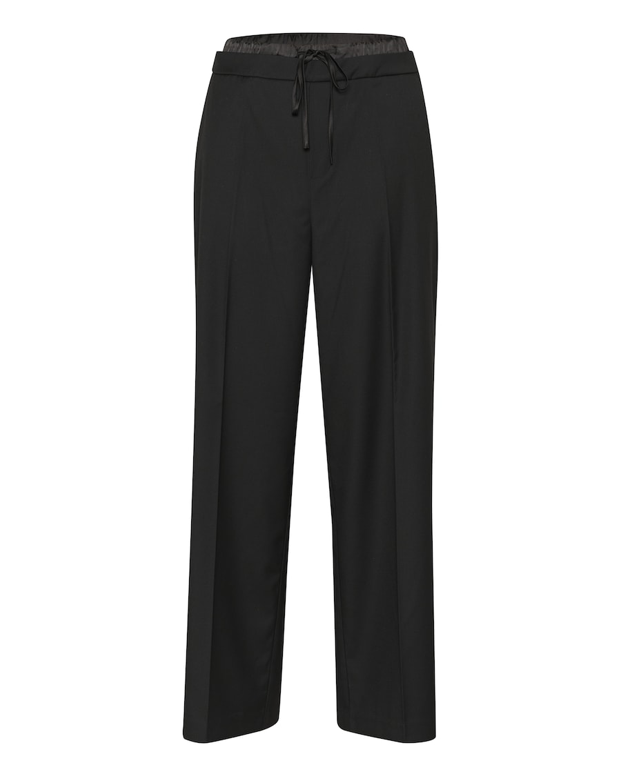 

Широкие брюки со складками Kaffe Vindy, черный