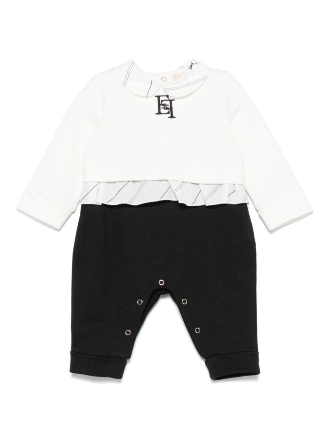 

Elisabetta Franchi La Mia Bambina многослойный комбинезон, черный