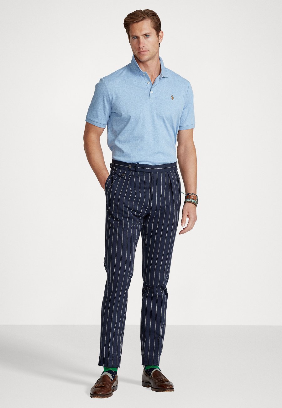 Поло Polo Ralph Lauren CUSTOM SLIM FIT SOFT COTTON POLO SHIRT, Hellblau/Blue — фото 2
