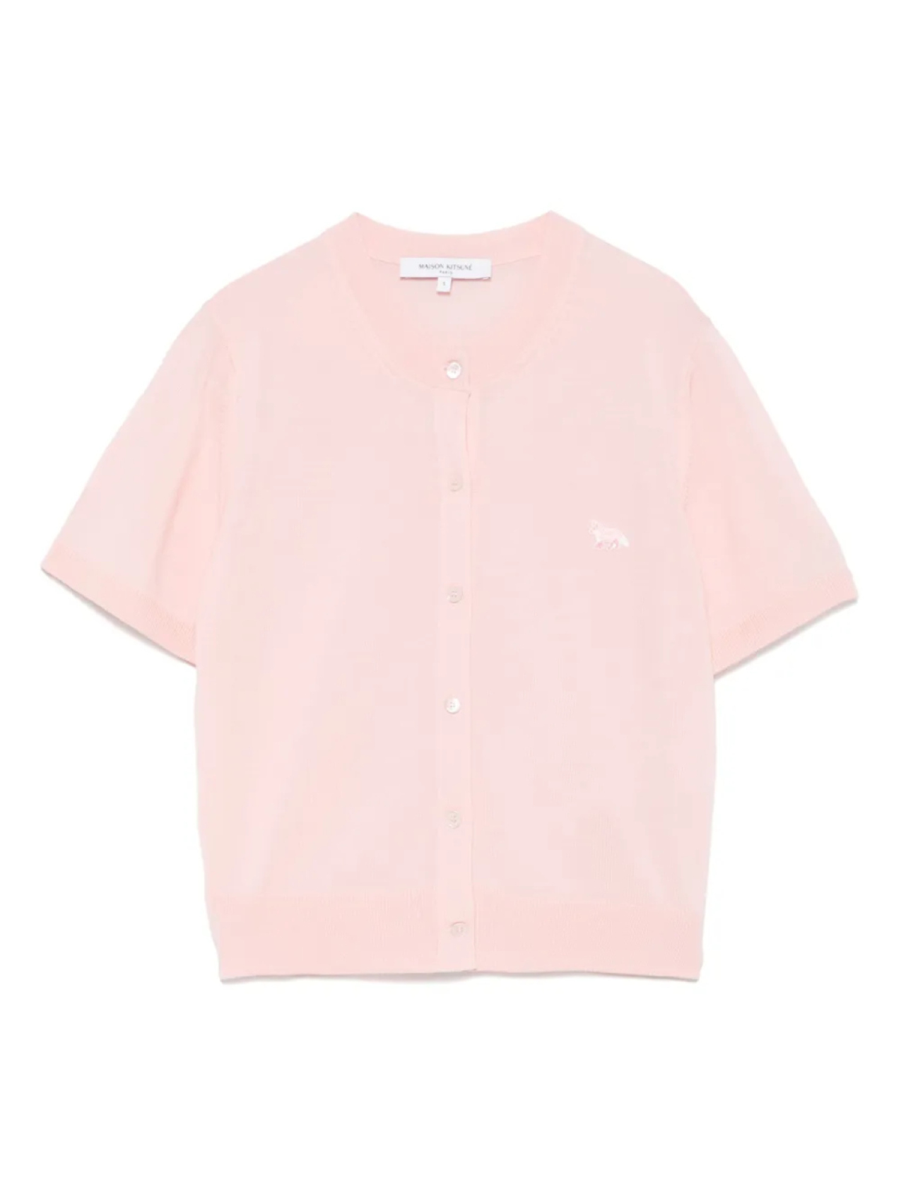 

Топ с мотивом лисы Maison Kitsuné, розовый