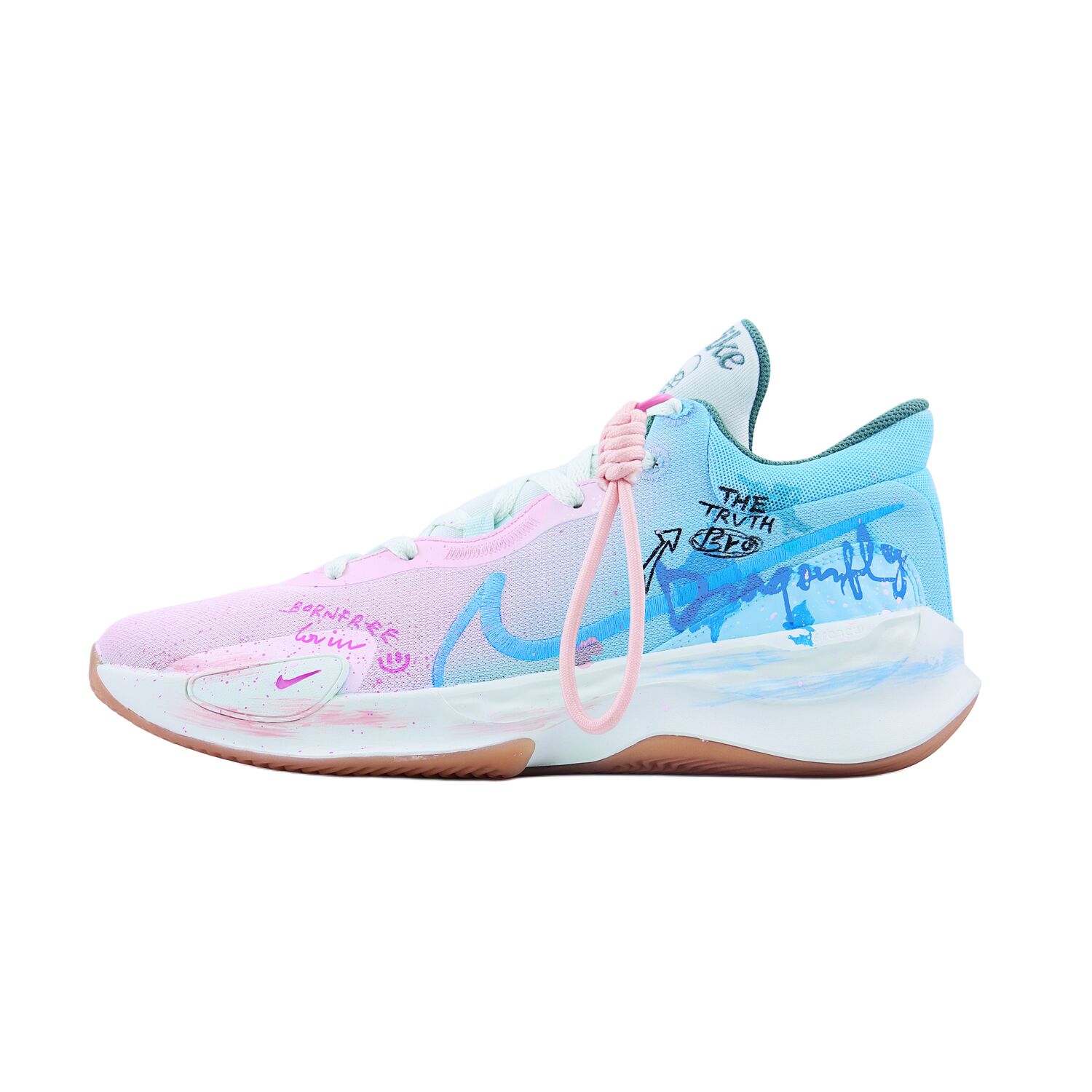 

Nike Renew Elevate 3 Starry Fantasy S Cushioning Lightweight Low top Basketball Shoes мужские розовые