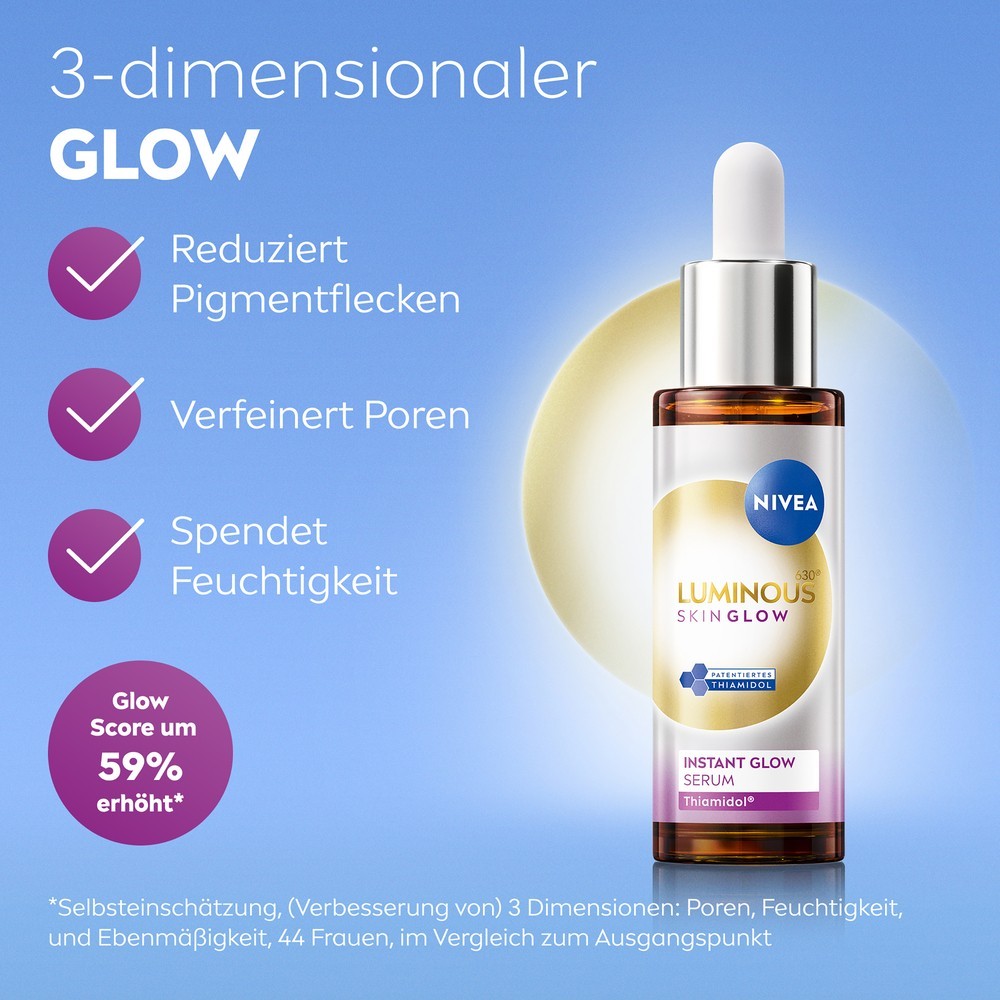 Сыворотка Nivea — Для лица luminous 630 skin glow instant glow , объем, 30 мл — фото 4
