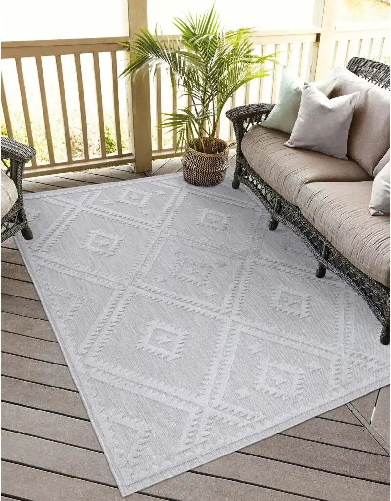 

Ковер Carpet City "Ковер для дома и улицы Santorini 454 240х340 см, серый