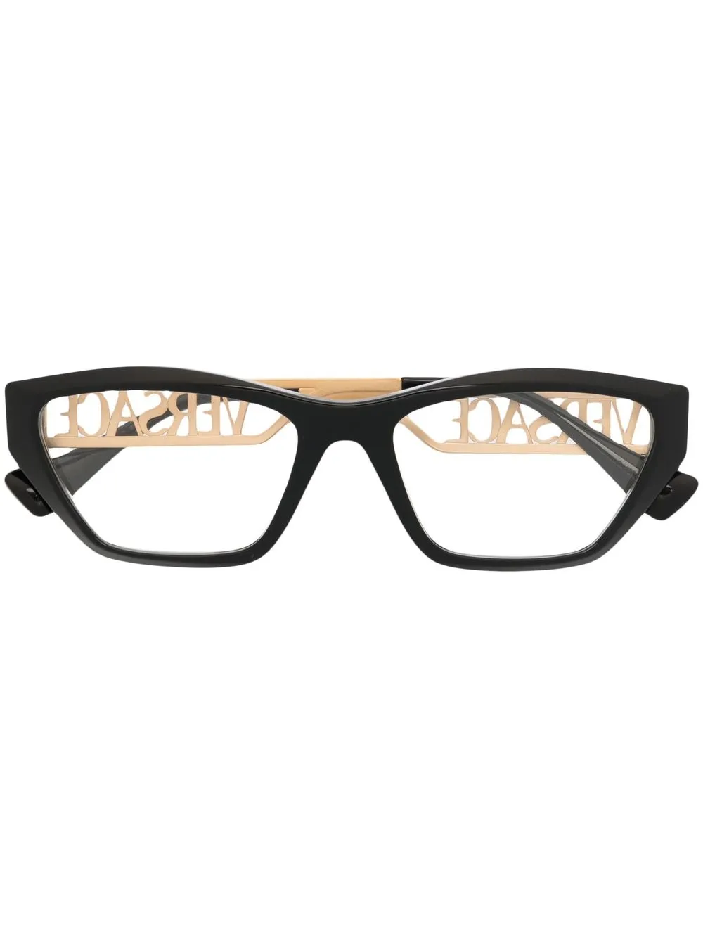 

Очки в оправе 'кошачий глаз' с логотипом Versace Eyewear, черный