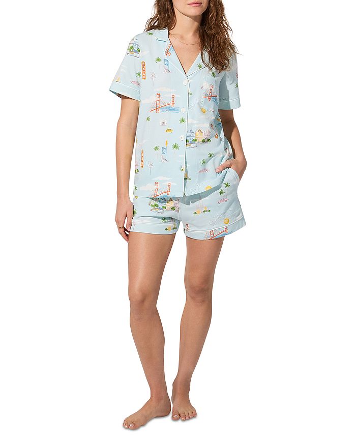 

Пижамный комплект San Francisco Shorty BedHead Pajamas, коричневый/бежевый