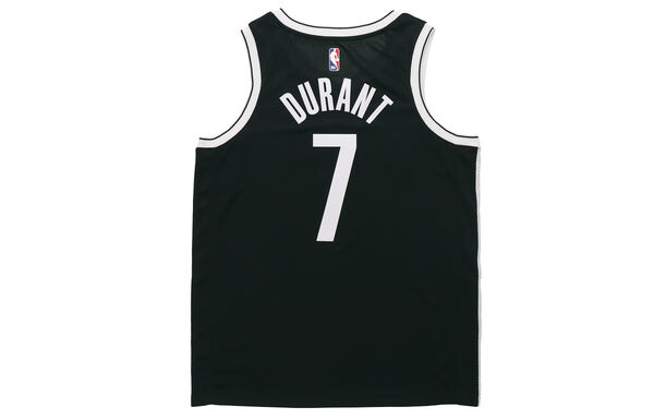 Футболка nba team limited jersey sw fan edition brooklyn nets durant no. 7 black Nike, черный — фото 2