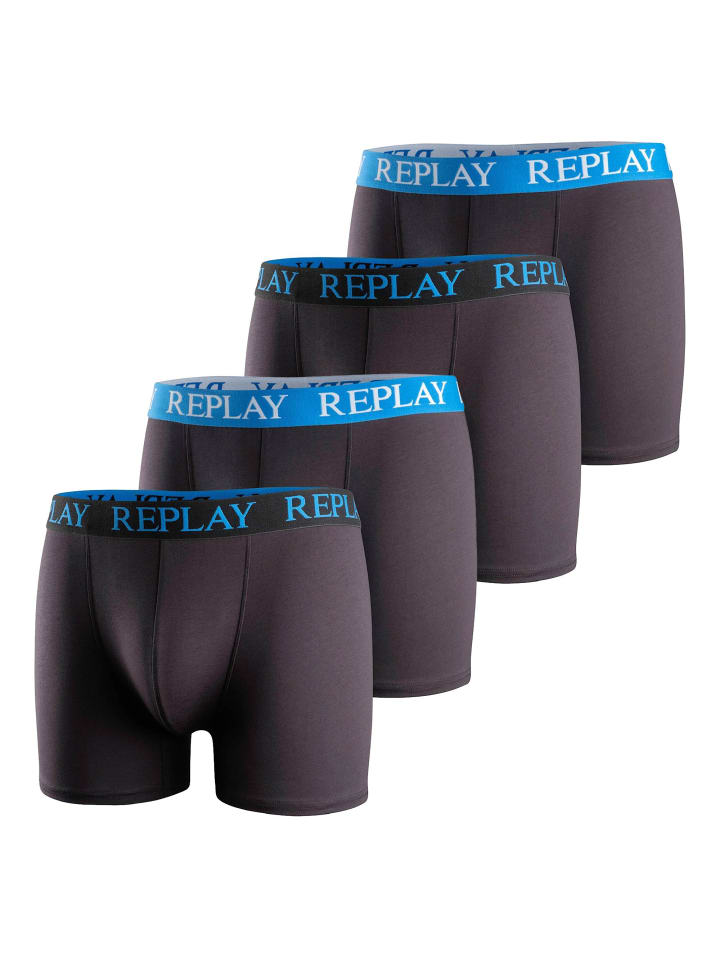 

Боксерские трусы Replay, цвет schwarz/blau