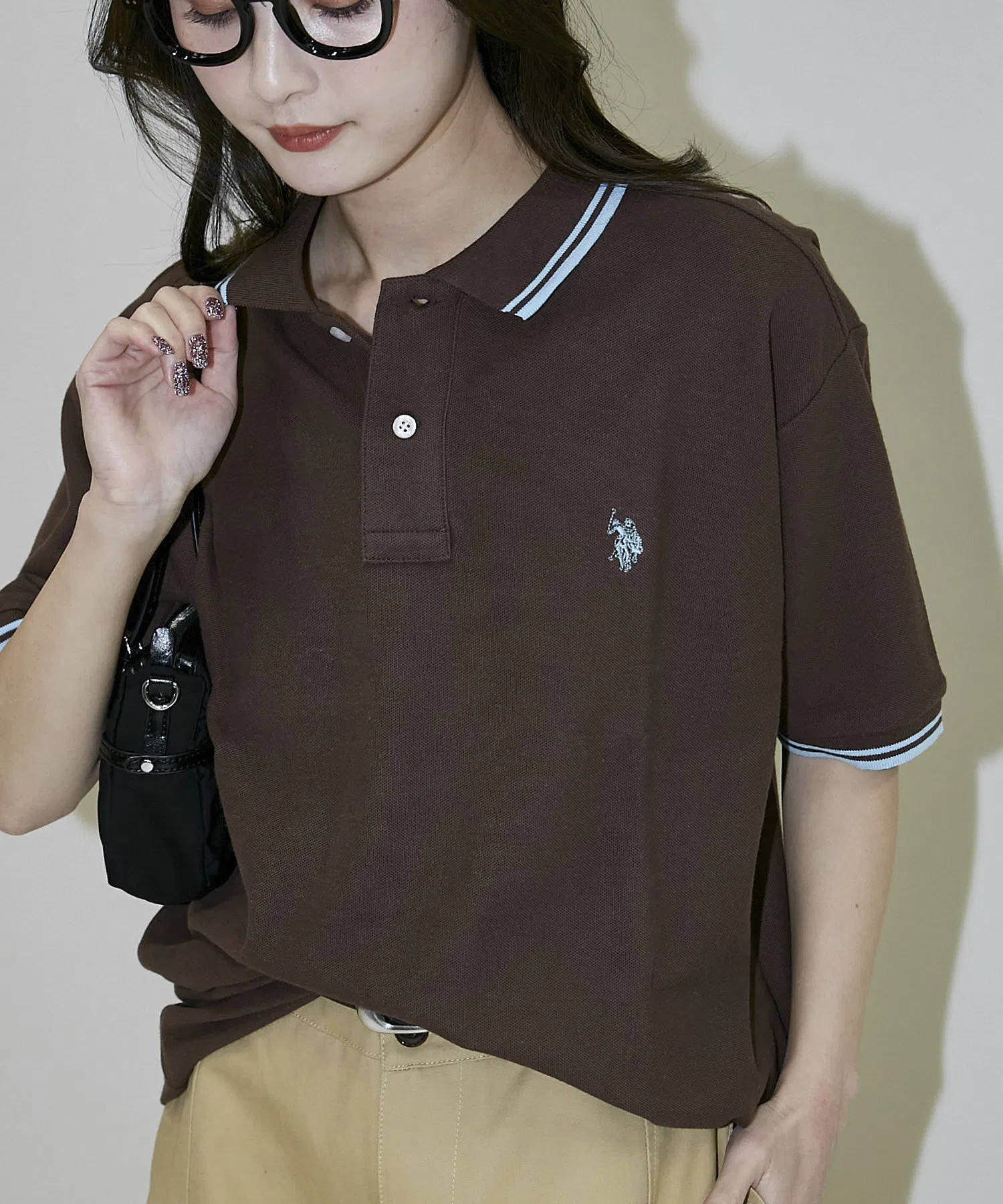 US POLO ASSN. × PUBLUX / US Polo Assn. Эксклюзивная поло-рубашка пике с вышивкой в одну точку — ограниченная серия.