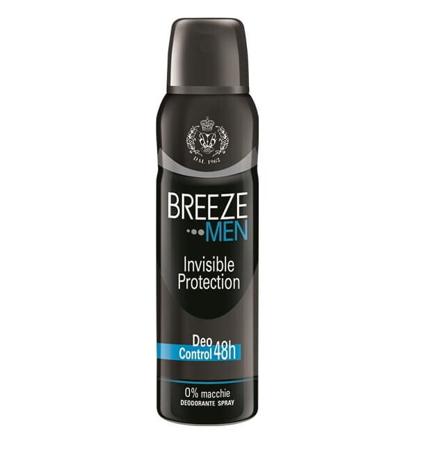 

Breeze Men, Дезодорант, невидимая защита, 150 мл