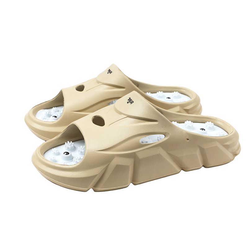 

NANJIREN Скользоустойчивые износостойкие шлепанцы унисекс бежево-белые, цвет Beige White