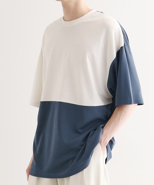 

Футболка с защитой от УФ-излучения, прохладная на ощупь Tk.TAKEO KIKUCHI, темно-синий