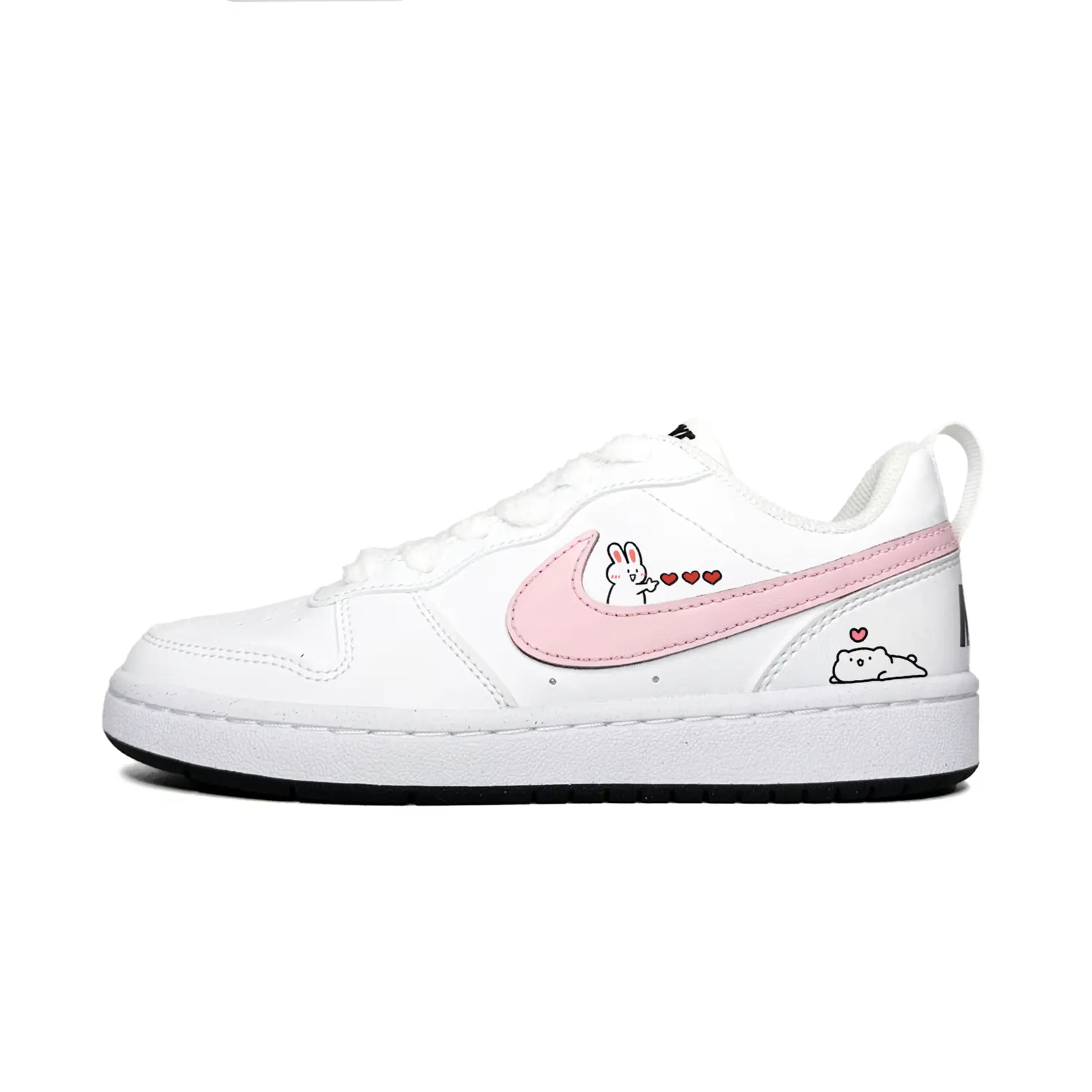 

Nike Кроссовки для скейтбординга Court Borough противоскользящие износостойкие низкие розовые для подростков