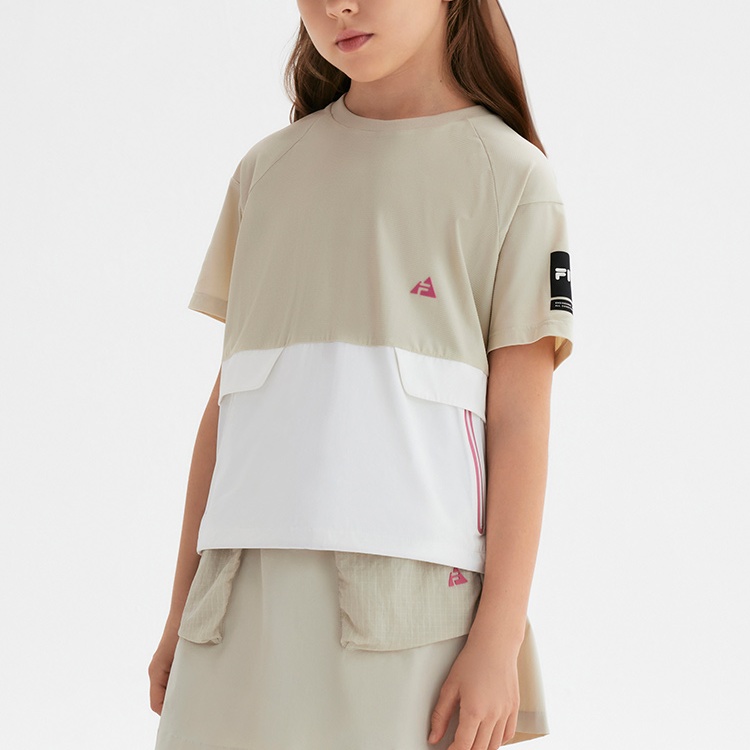 Футболка Dove для подростков FILA KIDS, серый — фото 3