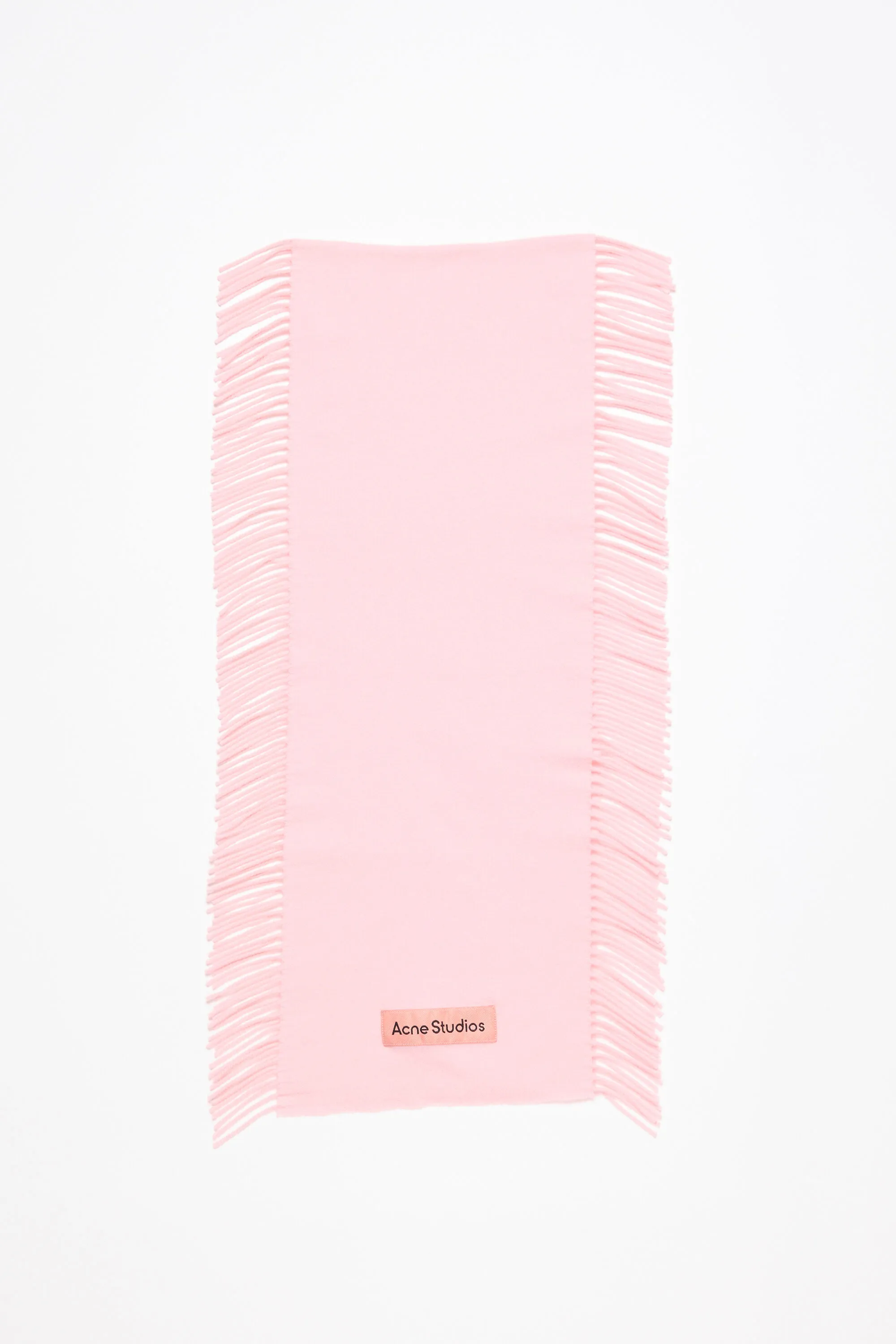 

Шерстяной шарф с бахромой Acne Studios, Pink