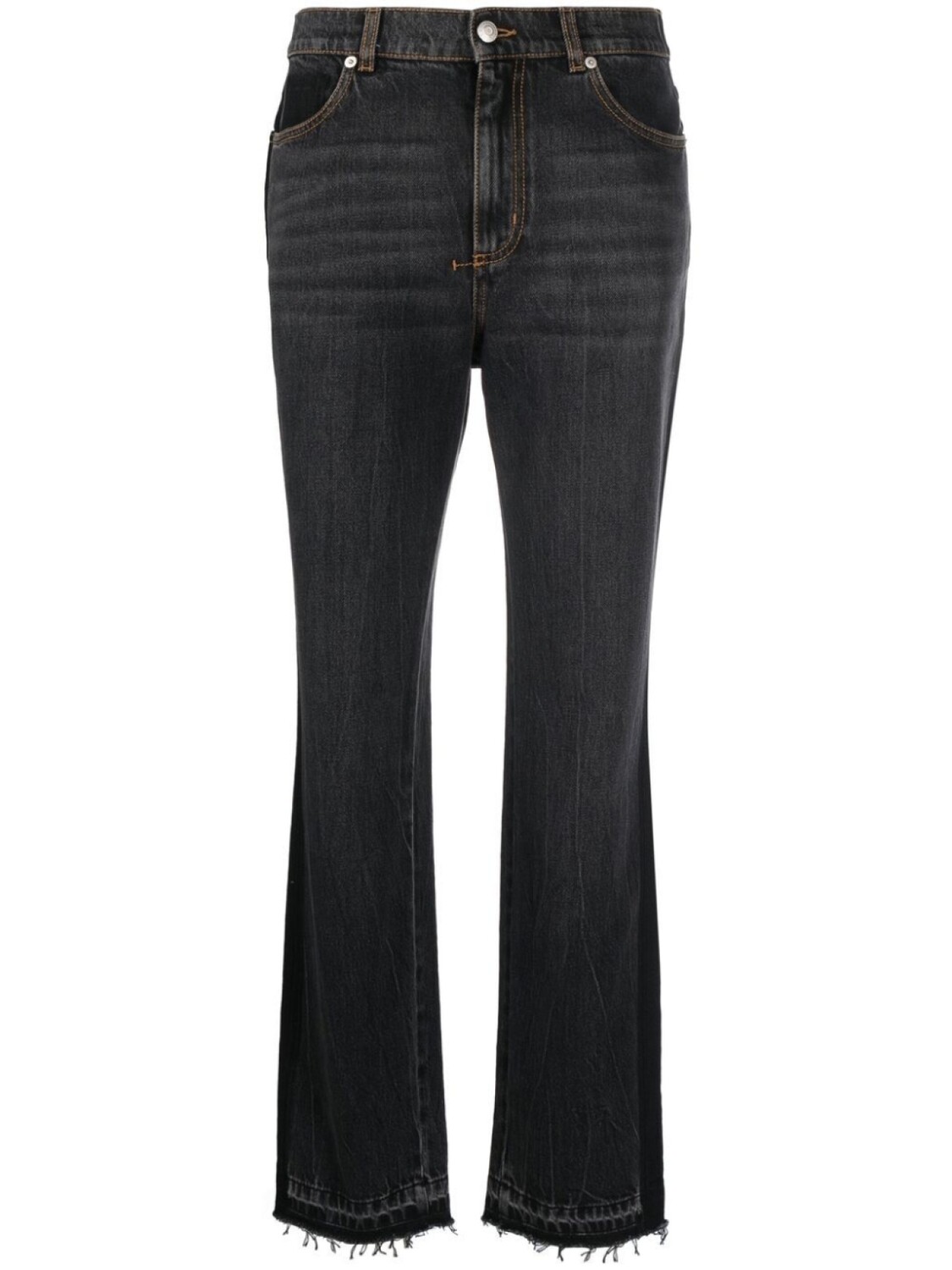 

Alexander McQueen джинсы bootcut с завышенной талией, черный