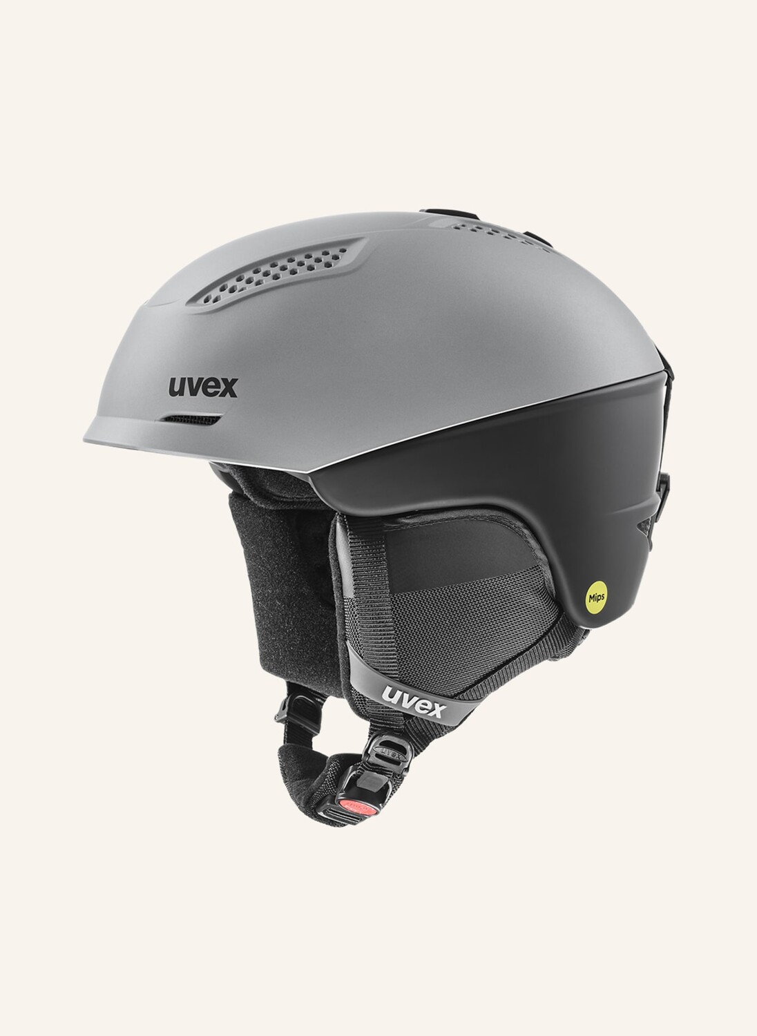

Лыжный шлем ultra mips uvex, серый/черный