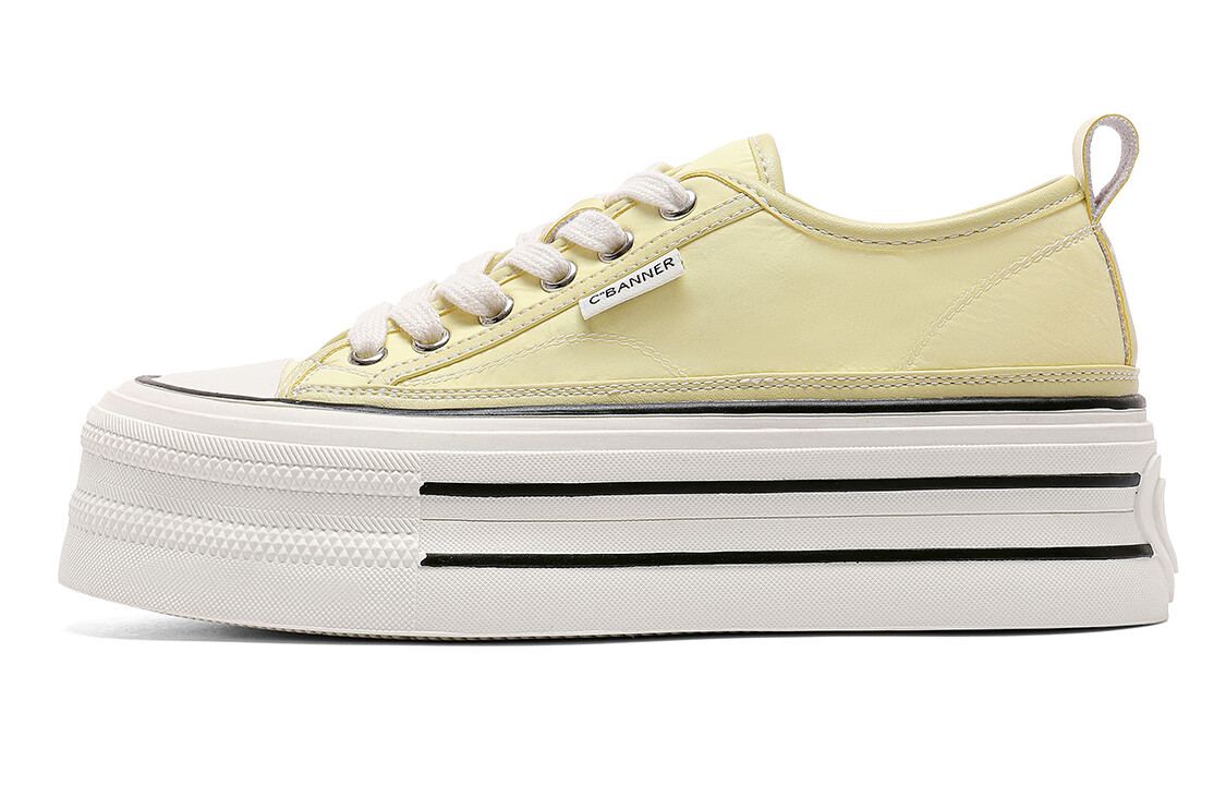 

Кроссовки C°BANNER Skateboarding Shoes Women's Low-top Yellow, желтый