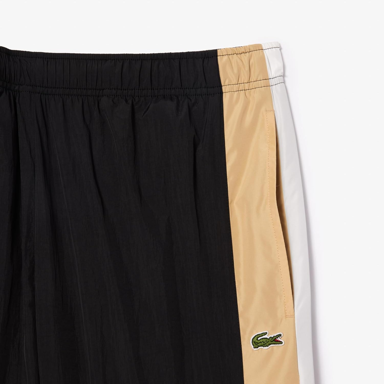 Мужские спортивные брюки Lacoste Core Collection Regular Fit, Black/Croissant/Flour — фото 2